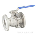 ANSI CF8m with ISO5211 2PC Flange Ball Valve